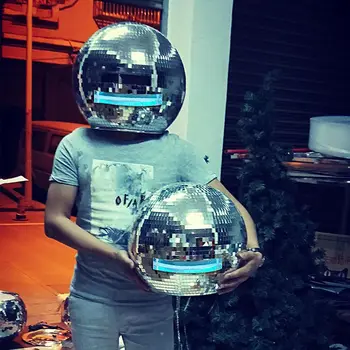 Шлемы с диско-шарами | Шар для созерцания, зеркальное стекло для вечеринки, свадебного праздника, веселая и блестящая маска для вечеринки в баре DJ Club
